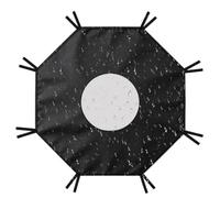 Trampoline Sunshade - Oxford Canopy Waterproof Top Cover For Backyard Park | Center Drainage Net - UV Protection Roof Cover Picnic Storage Bracket | Trampoline Sunshade Holds Weather, Garden, Lawn Deck