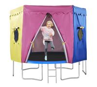 Trampoline Tent, Outdoor Sunshade, Canopy Cover, Multicolor, Waterproof Rainproof Fabric Tarp, Protective Enclosure Design, for Jumping Pool, Outdoor Events Use