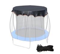 Trampoline Top Cover - Trampoline Shade Cloth | UV Protection Net Weather Resistant Design | Mesh Tarp, Fits 6FT 8FT 10FT 12FT 14FT, For Lawn Playground Backyard Garden Patio, Breathable Airflow