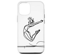 Trampolinista donna Schizzo doppio trampolino Custodia per iPhone 12/12 Pro