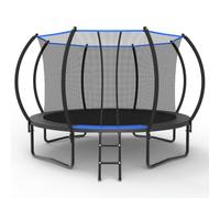 Trampolino con rete di sicurezza, con scaletta per bambini, tappeto elastico da giardino per esterni secondo lo standard ASTM