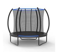 Trampolino con rete di sicurezza, con scaletta per bambini, tappeto elastico da giardino per esterni secondo lo standard ASTM
