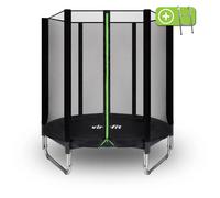 Trampolino da fitness con rete di sicurezza VirtuFit Noir 183 cm