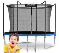 Trampolino da giardino Neo-Sport da 252 cm (8 piedi) con rete interna e scaletta