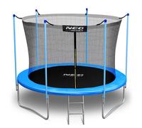 Trampolino da giardino Neo-Sport da 252 cm (8 piedi) con rete interna e scaletta