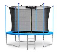 Trampolino da giardino Neo-Sport da 312 cm (10 piedi) con rete interna e scalett
