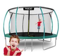Trampolino da giardino profilato 14ft/435cm con rete interna Neo-Sport