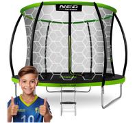 Trampolino da giardino profilato Neo-Sport da 312 cm (10 piedi) con rete interna