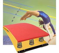 Trampolino da ginnastica con sistema a molle in acciaio e cuscinetto antiscivolo, tavola regolabile per bambini e adulti, trampolino professionale per uso domestico/palestra, carico massimo 2