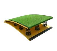 Trampolino da ginnastica, For Casa, Tabellone for volteggio di grandi dimensioni, Attrezzature for adulti, Allenamento, Percorsi a ostacoli(Green)