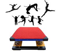 Trampolino da Ginnastica in Legno massello, Trampolino per Ginnastica per casa e Scuola, Attrezzatura Sportiva con 2 Molle per Bambini (Dimensioni: 2 molle/50 * 80 cm/19,68 * 31,49