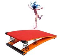 Trampolino da Ginnastica, Molla Spessa incorporata, traversino in Feltro Resistente all'Usura e Antiscivolo, Trampolino con Assistenza (Dimensioni: 50 * 80 cm)