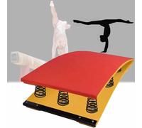 Trampolino da Ginnastica per Adulti, Trampolino Curvo per Bambini, Trampolino Professionale Resistente con 2 Molle, Trampolino Artistico per Fitness/Volteggio (120 * 60 * 26 cm)