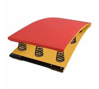 Trampolino da Ginnastica per Volteggio Trampolino da Ginnastica Trampolino Curvo Professionale Resistente Trampolino Antiscivolo, Molla in Acciaio e Tappetino per Saltare Trampolin