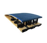 Trampolino da ginnastica, Trampolino ispessito for salto in lungo con trave da ginnastica, molla in acciaio e imbottitura for saltare for la scuola di a casa