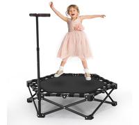 Trampolino di carico di 200 kg, pieghevole, trampolino portatile con design silenzioso, stabile e silenzioso per bambini e adulti
