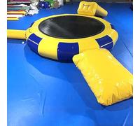 Trampolino galleggiante con pompa ad aria, trampolino gonfiabile per acqua, parco acquatico, piattaforma rimbalzante, tappetino per nuoto per divertimento in piscina e attività estive