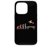 Trampolino Giardino ginnasta Fitness Cardiogram Trampolino Custodia per iPhone 13 Pro
