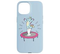 Trampolino Giardino ginnasta Fitness Unicorno Trampolino Custodia per iPhone 15
