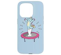 Trampolino Giardino ginnasta Fitness Unicorno Trampolino Custodia per iPhone 15 Pro