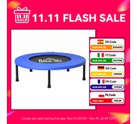 Trampolino Homcom Fitness Ø81Cm con Bordo Protettivo e 28 Molle Carico 100kg
