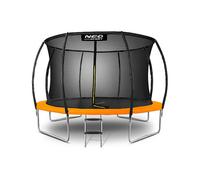 TRAMPOLINO NEO-SPORT Trampolino da giardino di 374 cm con rete di sicurezza interna