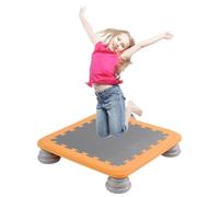 Trampolino per bambini da interno/esterno, mini trampolino per bambini di 3 anni, mini trampolino da interno con base antiscivolo, portata massima 150 kg yellow