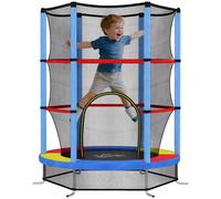 Trampolino per bambini Homcom con rete di sicurezza Ø140X190 cm