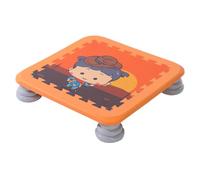 Trampolino per Bambini, Tavola da Trampolino con Base Antiscivolo, Giocattolo Sensoriale Adatto All'autismo per Bambini, Uso Interno/esterno, Carico Massimo 75 Kg, Attrezzatura p Cartoon Style Orange