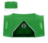 trampolino per esterni, 183 cm/244 cm/306 cm/366 cm/427 cm, protezione solare per trampolino rotondo con 6 aste dritte, impermeabile, anti UV, 10 ft