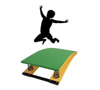 Trampolino per la ginnastica della ginnastica per bambini, ginnastica del pedale primaverile booster, adatto a scuole e famiglie, (dimensioni: due40 * 60 * 18 cm, colore: verde)