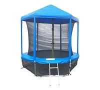 Trampolino per trampolino senza telaio, copertura parasole in tessuto Oxford antipioggia per tenda da trampolino, accessori per trampolino, blu, 2,44 m
