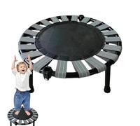 Trampolino piccolo: trampolino di salto compatto, letto di salto pieghevole | trampolino di allenamento indoor, trampolino silenzioso con capacità di carico di 75 kg, trampolino fitness pieghevole