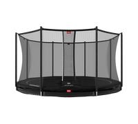 Trampolino + Rete di sicurezza BERG Favorit InGround Rotondo 430 Nero Nero