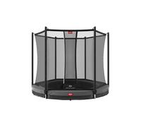 BERG Favorit InGround 330 Grigio | Trampolino rotondo per bambini | con rete di sicurezza Comfort | Airflow per il 50% in più | Resistente alle intemperie e sicuro