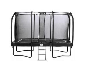 TRAMPOLINO SALTA 5376A - 180 kg, rettangolare, 92 molle, rete di sicurezza