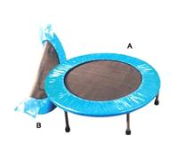 TRAMPOLINO SALTO 122 cm PIEGHEVOLE GIOCO INDOOR TAPPETO ELASTICO BAMBINI FITNES