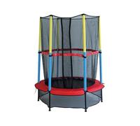 TRAMPOLINO Struttura Acciaio - Diametro 139cm - Rivestimento Morbido - Design Sicuro - Utilizzo Esterno - Collezione Gioco
