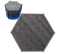 Trampolino Sun Shade Cover, Canopy Awning Sun Protection, impermeabile pieghevole Sunblock Shades Cloth for Garden, Patio, Backyard, Outdoor Play Comfort, Black, Easy to Install