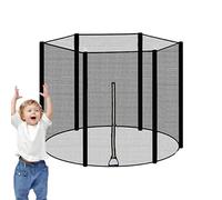 Trampolino Sunshade Net, Breathable Childrens Enclosure, Heavy Duty with Closures, Reinforced Triple Stitching Netting, Flessibile Round Style with Straps, Backyard Activity Shield for Outdoor Play