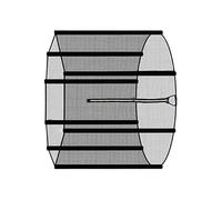 Trampolino Sunshade Net, Breathable Childrens Enclosure, Heavy Duty with Closures, Reinforced Triple Stitching Netting, Flessibile Round Style with Straps, Backyard Activity Shield for Outdoor Play