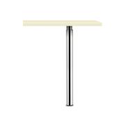 Trampolo 50 Rotondo, Supporto, Cromo Lucido, H 705 - 885 Mm