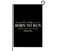 Tramps Like Us Baby We Were Born to Run Bandiera da giardino 71 x 101 cm verticale su entrambi i lati vintage motivazionale citazione motivazionale bandiere da cortile versi biblici banner religioso