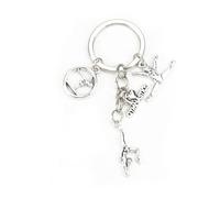 Tranbath Portachiavi da ginnastica, regalo di amicizia ispiratrice per donne, regali di compleanno per buoni amici, regali di ringraziamento, accessori da viaggio unici, portachiavi sentimentale per