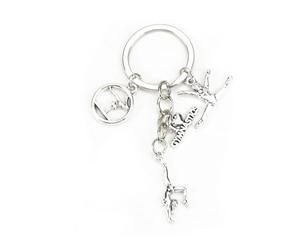 Tranbath Portachiavi da ginnastica, regalo di amicizia ispiratrice per donne, regali di compleanno per buoni amici, regali di ringraziamento, accessori da viaggio unici, portachiavi sentimentale per