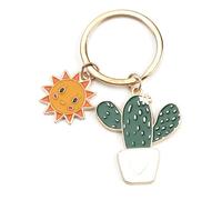 Tranbath Portachiavi In Acciaio Inox Con Dolce Cactus Pianta Design E Ciondolo Solare, Regali Personalizzati Per Le Donne, Regalo Di Compleanno Per La Buona Amica, Mamma E Più, argento, S