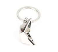 Tranbath Portachiavi personalizzato in acciaio inox con piccola barca di carta, il regalo per donne, come souvenir amorevole per coppie, buone amiche, mamma o matrimonio, argento, S