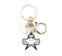 Tranbath Portachiavi personalizzato in acciaio inox con romantico ciondolo a forma di rondine, regalo per donne, buona amica, mamma o per occasioni speciali come matrimonio e compleanno, argento, S