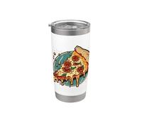 Trancio Di Pizza Dalla Scatola Della Pizza Con Condimento Bicchiere termico in acciaio inox doppia parete