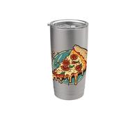 Trancio Di Pizza Dalla Scatola Della Pizza Con Condimento Bicchiere termico in acciaio inox doppia parete